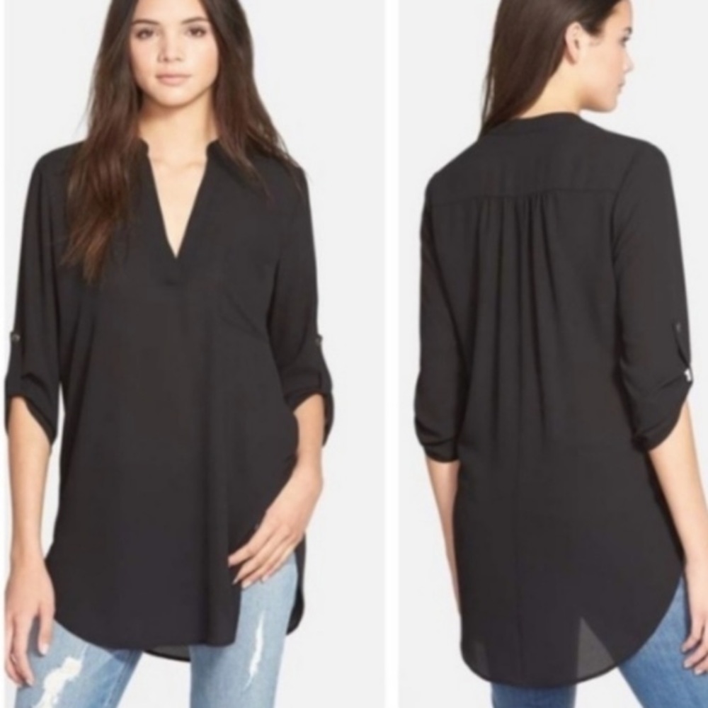 Black Lush Tic Blouse